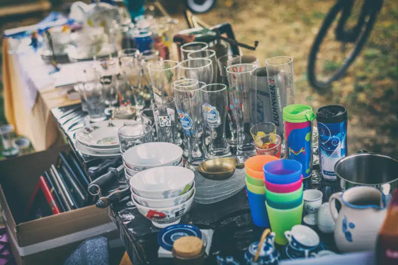 Flohmarkt auf dem Festplatz in Füssen