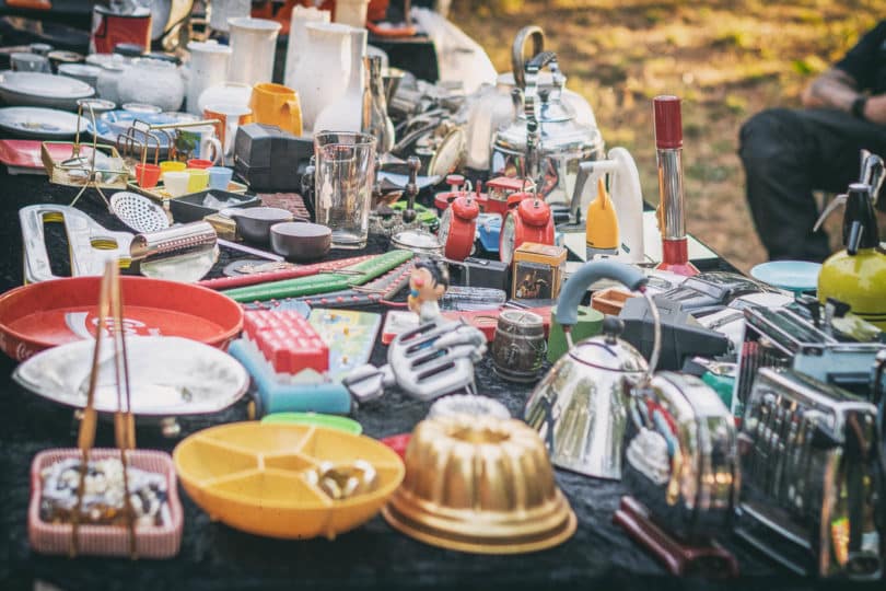 Flohmarkt auf dem Festplatz an der Danziger Strasse in Senden