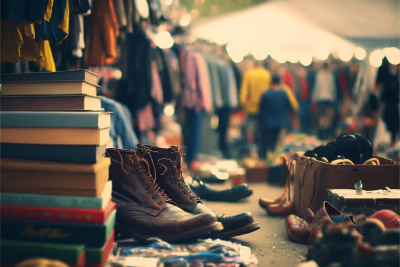 Coburger Flohmarkt in der Innenstadt von Coburg