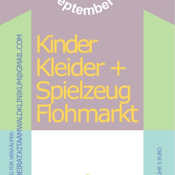 Kinder Kleider + Spielzeug Flohmarkt