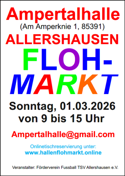 Großer Hallenflohmarkt Allershausen