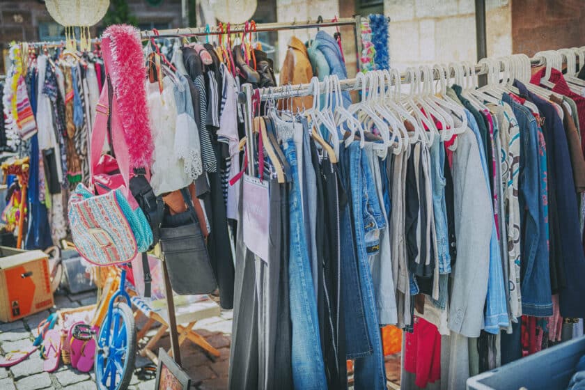 Flohmarkt in der Innenstadt von Neuwied