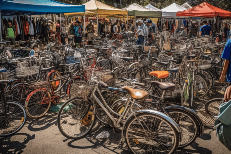 Fahrradflohmarkt des Velowino Radsport Rhein-Neckar e.V. am Schlossplatz in Weinheim